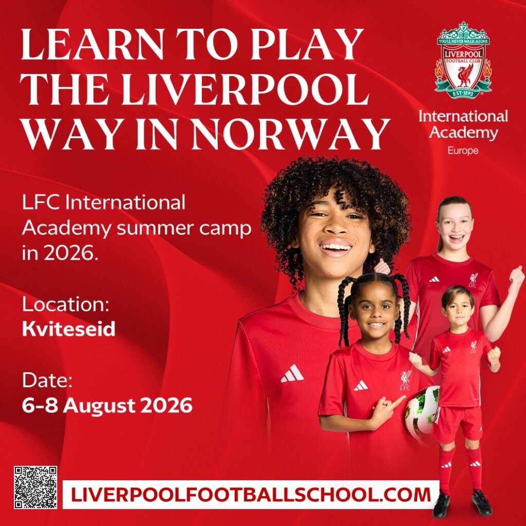 Liverpool Football School kommer til Kviteseid 6.–8. august 2026